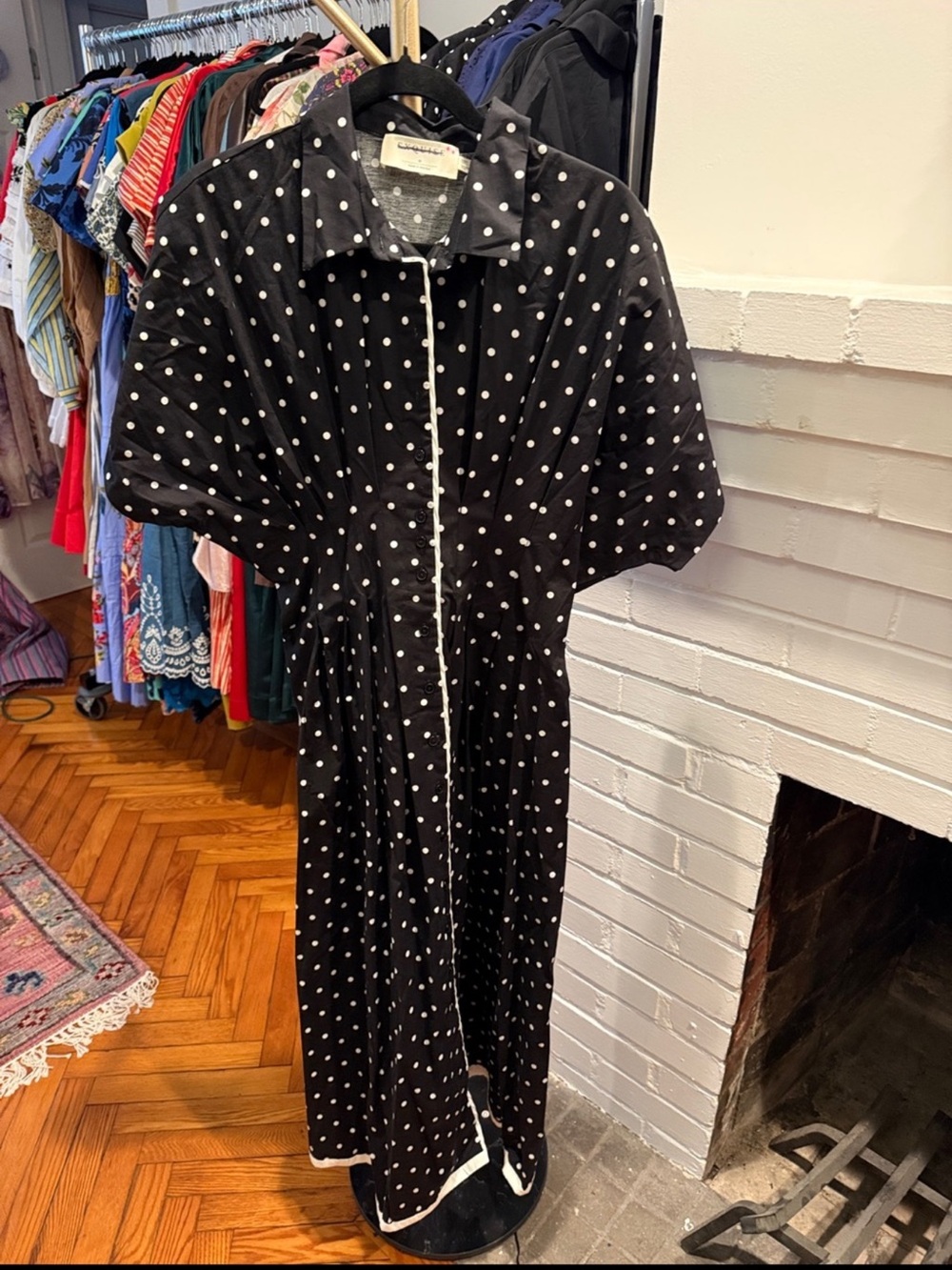 Anthropologie The Tobie Shirt Dress by Exquise Size M - Picture 7 of 9